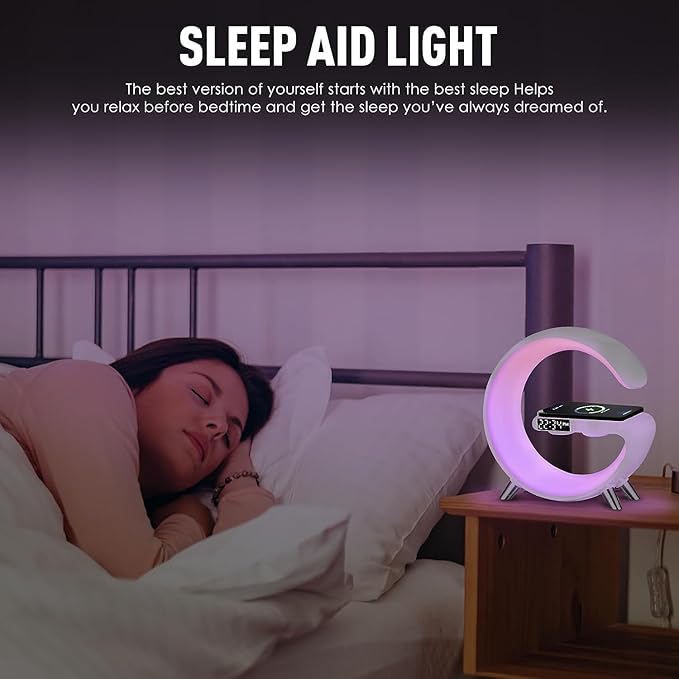 G Shaped LED Lamp with Speaker