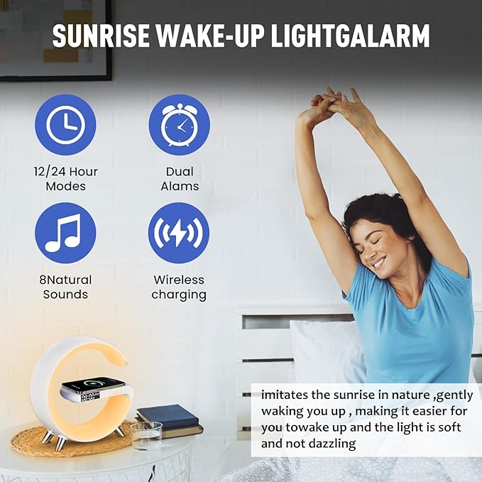 G Shaped LED Lamp with Speaker