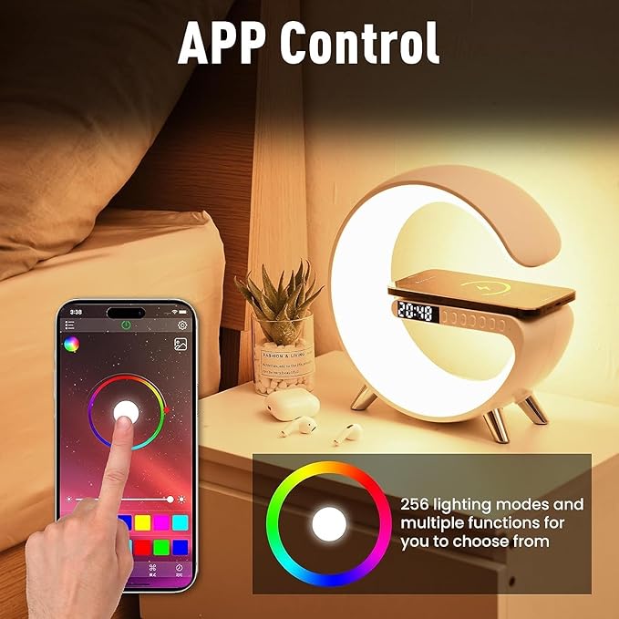 G Shaped LED Lamp with Speaker