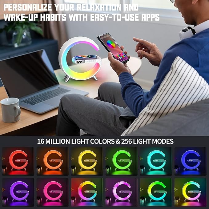 G Shaped LED Lamp with Speaker